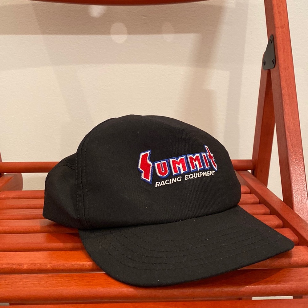 Vintage trucker hat (black, adjustable snapback)